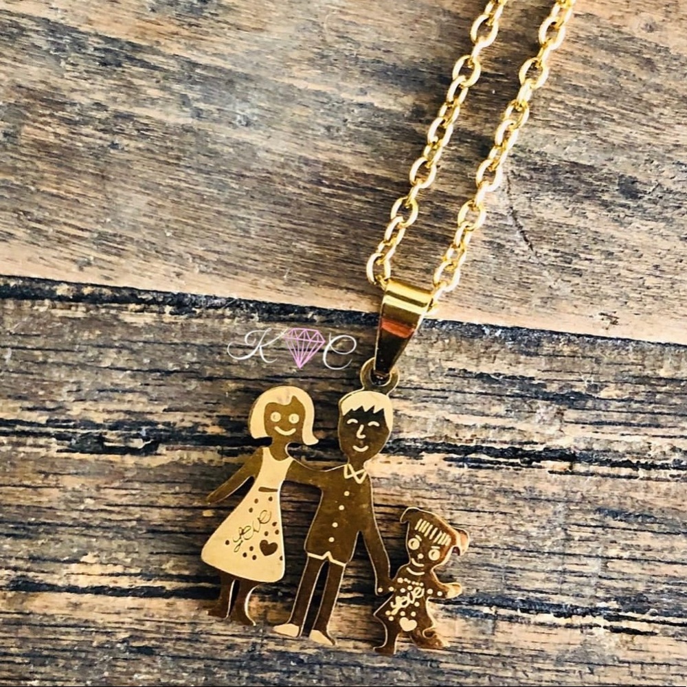 Family Necklace Stainless Steel